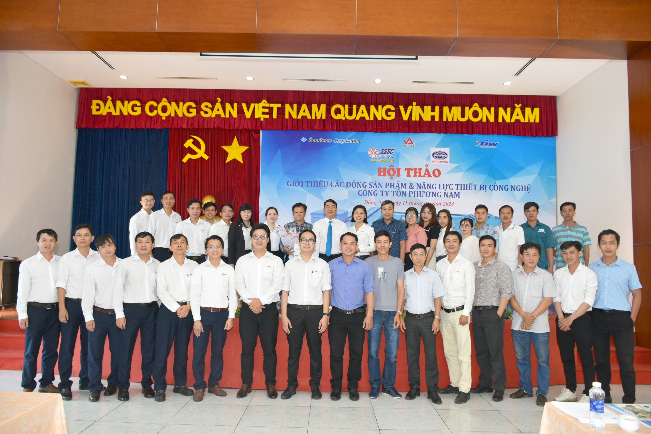 NIPPOVINA đến thăm và tham dự Hội thảo giới thiệu các dòng sản phẩm và năng lực thiết bị công nghệ của Công ty Tôn Phương Nam